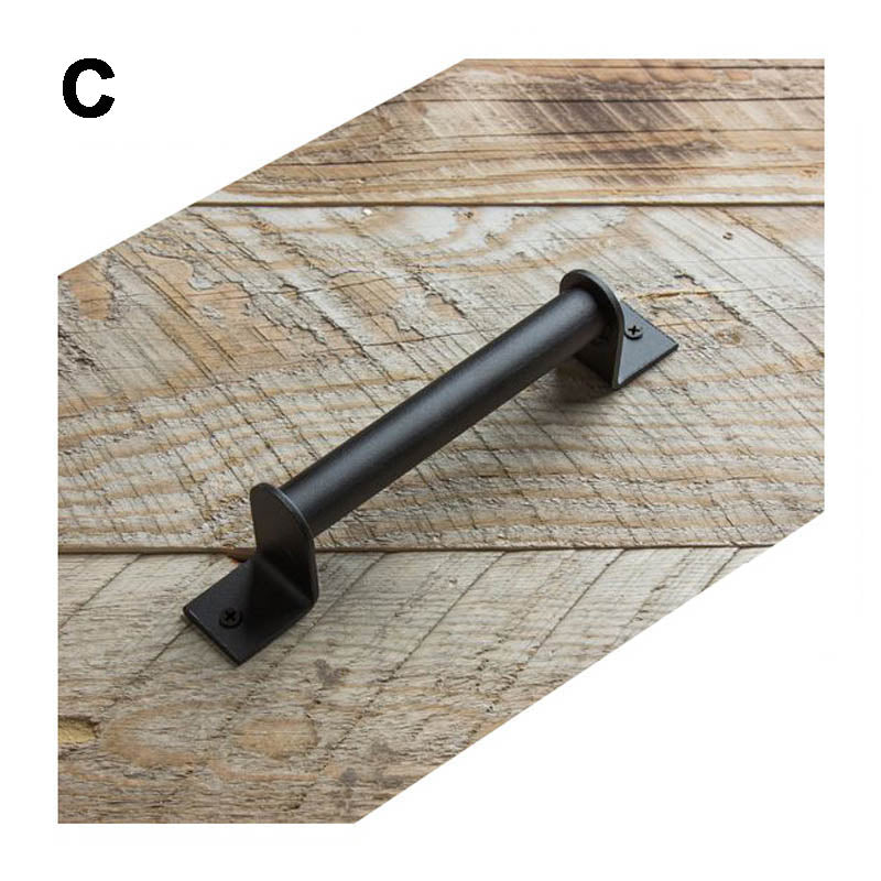 Life Easy Supply 2 Pcs Vintage Wooden Door Handle Pull Industrial StyleBlack Metal Barn Door Handle With Screws 14 Life Easy Supply 2 Pcs Vintage Wooden Door Handle Pull Industrial StyleBlack Metal Barn Door Handle With Screws -LIFE EASY SUPPLY Sales c