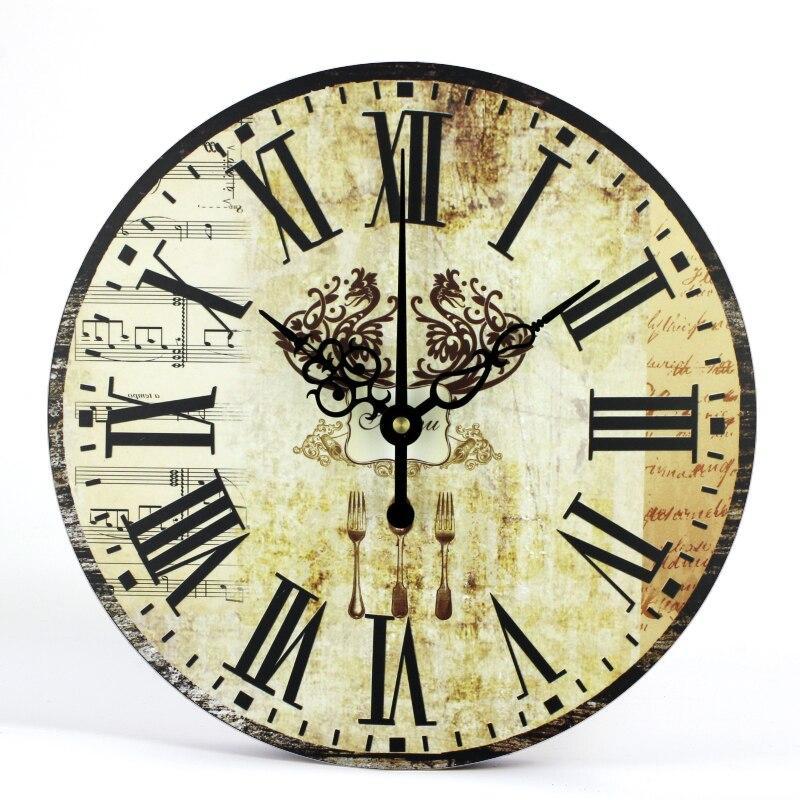 Decorative Retro Roman Numeral Clock