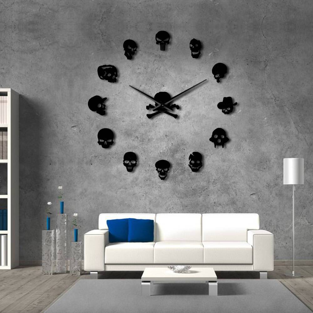 Giant Skull Wall Clock