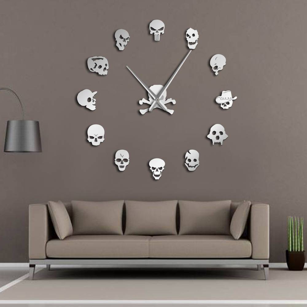 Giant Skull Wall Clock