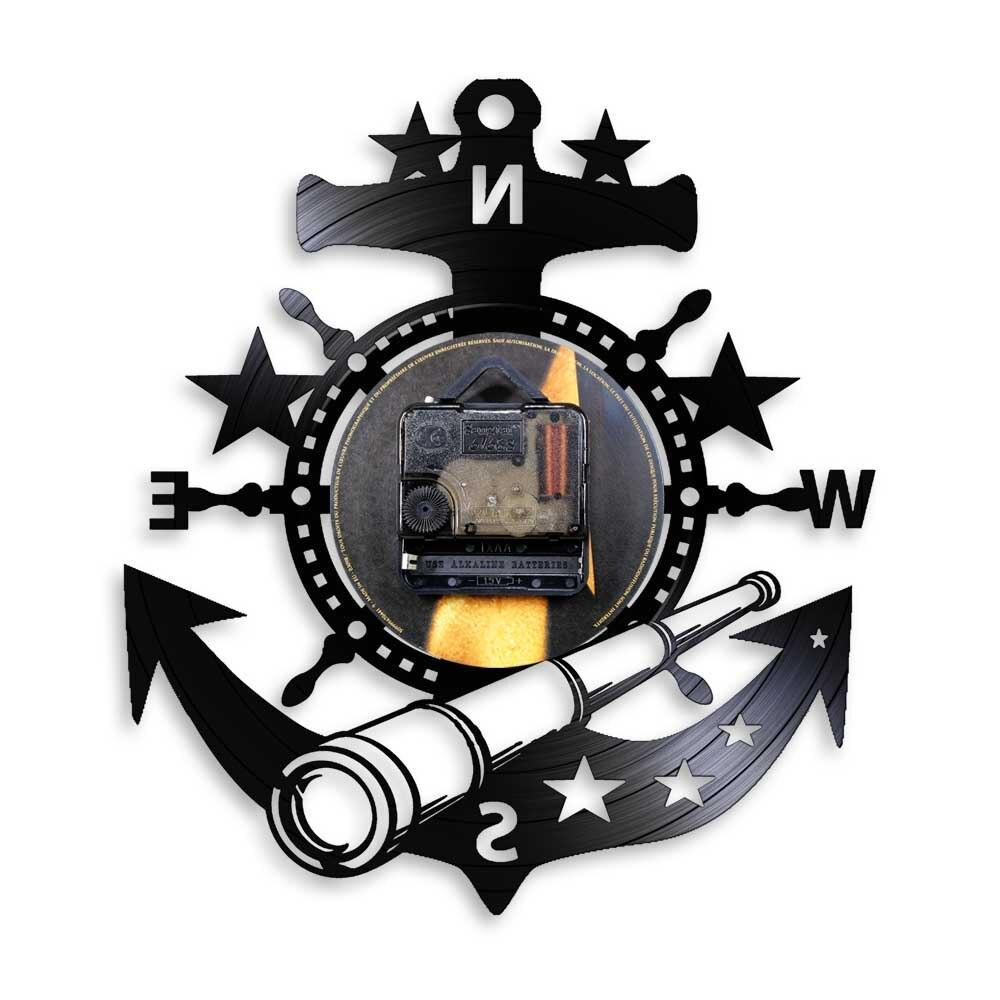 LED Clock Ship Anchor