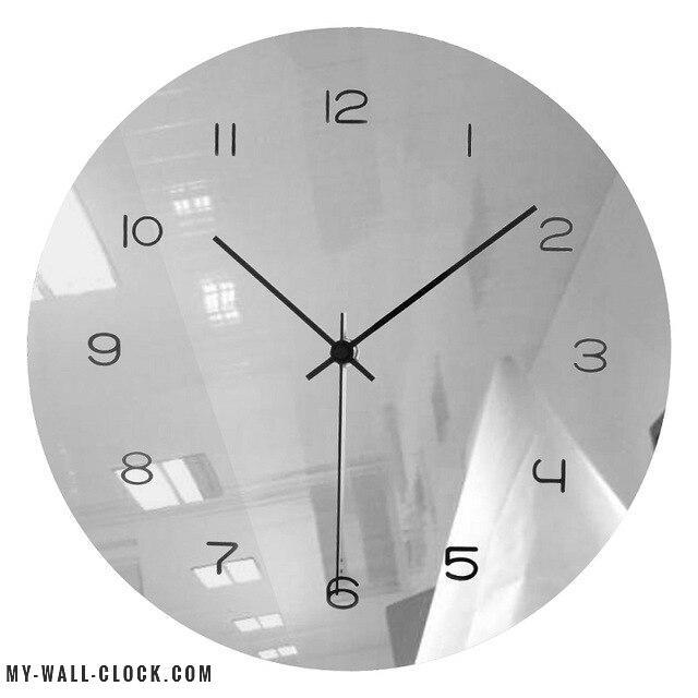 Mirror modern clock