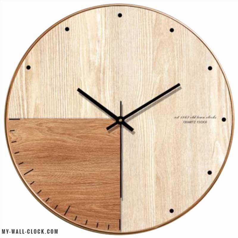 Wooden Clock Varnish Dots