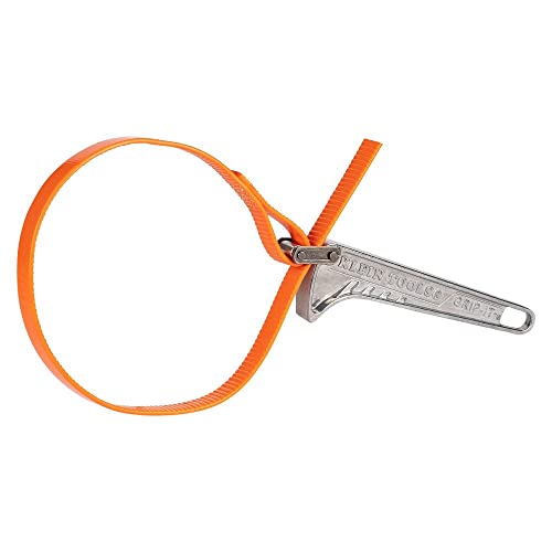 Klein Tools S6HB Strap Wrench, Adjustable Grip-It Strap Wrench Adjusts 1-1/2 to 4-Inch, 6-Inch Handle
