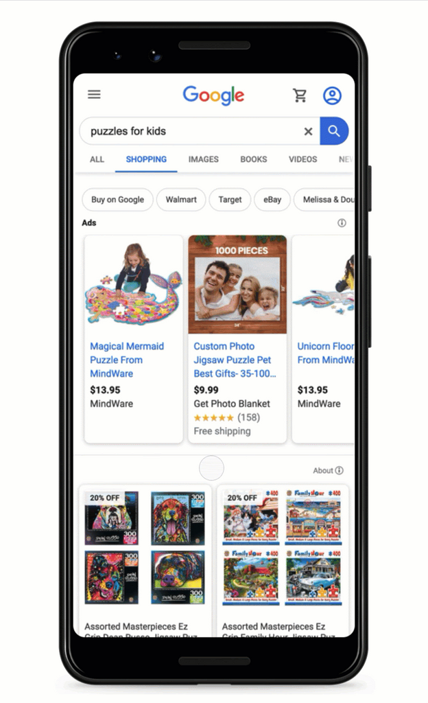 Shopify和谷歌購物應(yīng)用