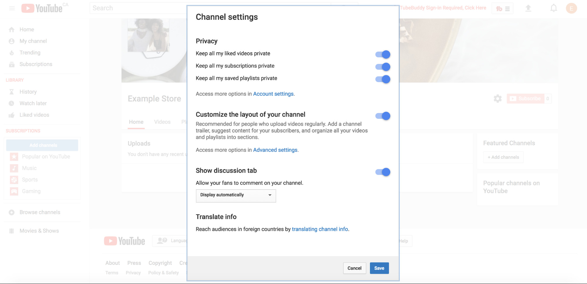 開(kāi)設(shè)Youtube頻道