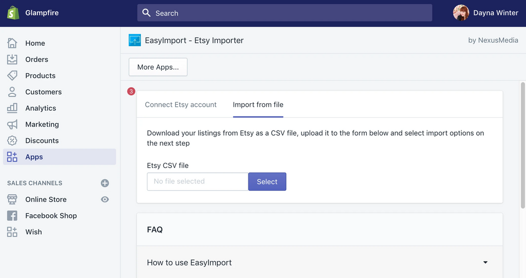 從Etsy遷移至Shopify