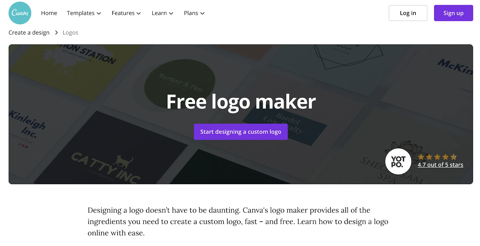 免費logo設計制作器 - Canva