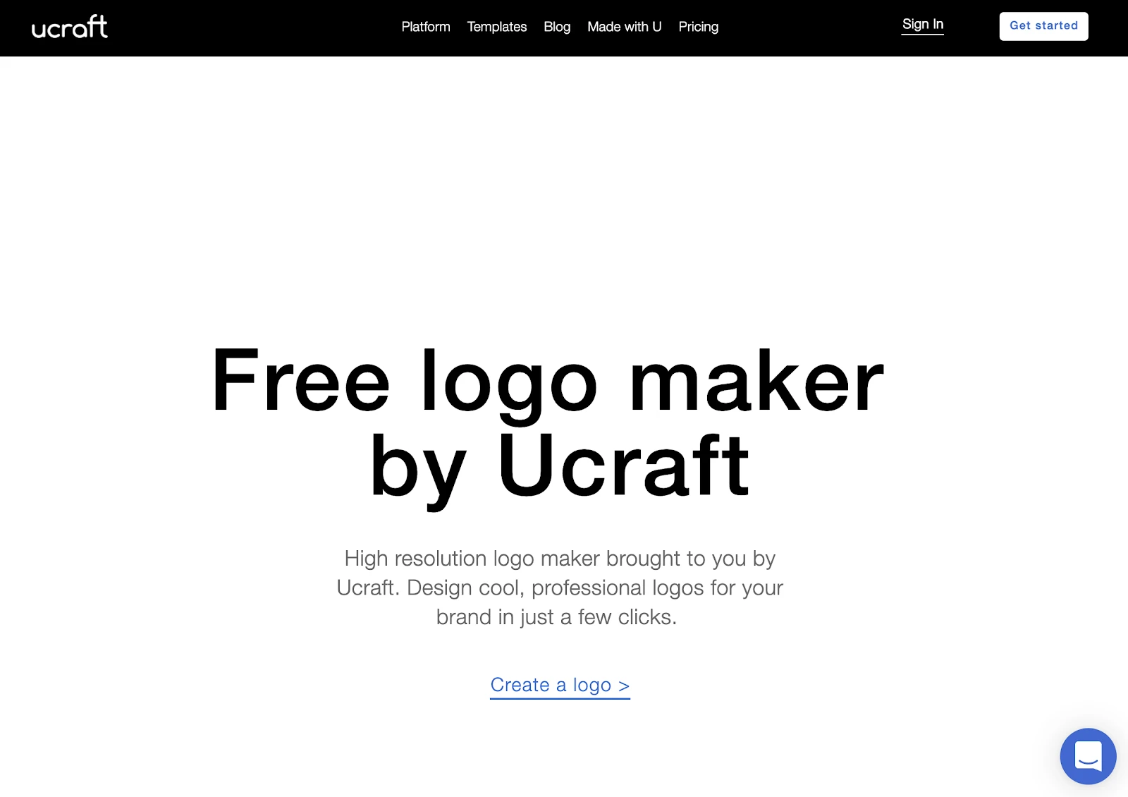 免費logo設計制作器Logo Maker by Ucraft