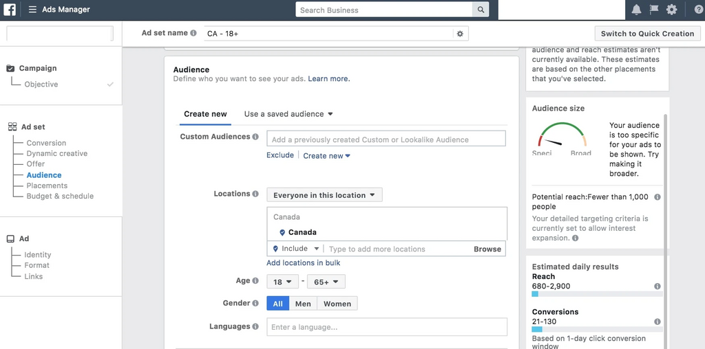 Facebook廣告