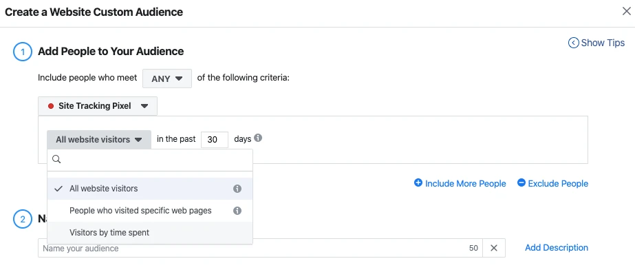 facebook 自定義受眾