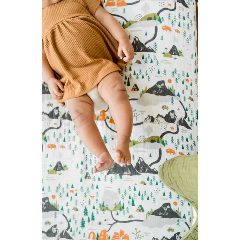 Clementine Kids National Parks Crib Sheet