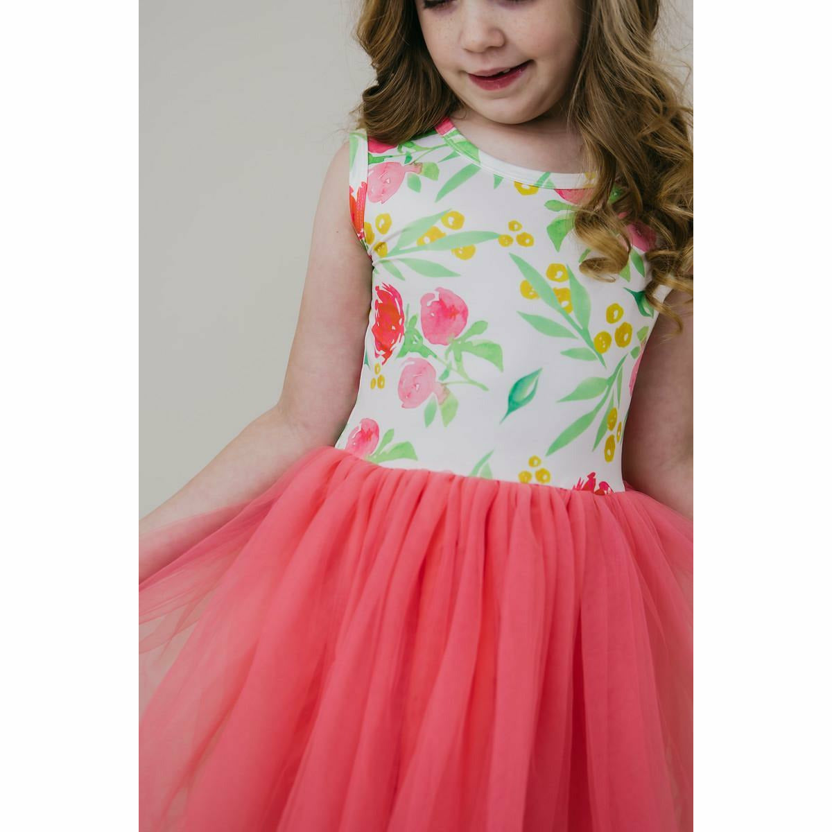 Mila & Rose Tank Tutu Dress - Watercolor Floral