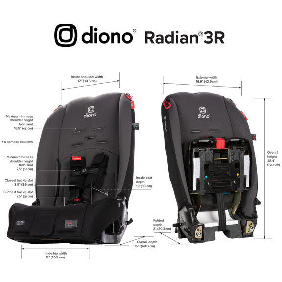 Diono Radian 3R All-in-One Car Seat - Gray Slate