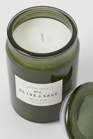Olive & Sage Scented Candles