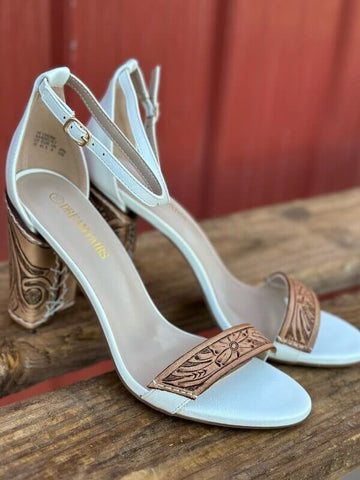Bohemian Leather Outsole Heels