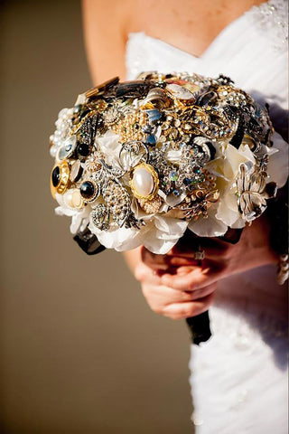 Brooch Bouquets with Vintage Pins