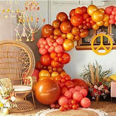 Burnt Orange Balloons