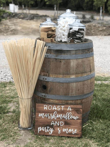 Casual Barrel S’mores Station