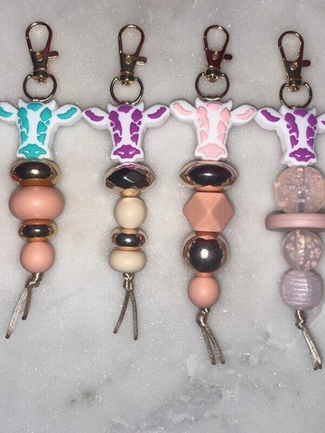 Colorful Cow Keychain Favors