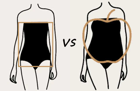 Difference from An Apple Body Shape