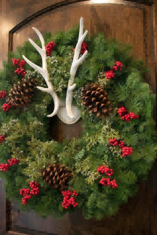 Green Wreath as Interesting Hanger
