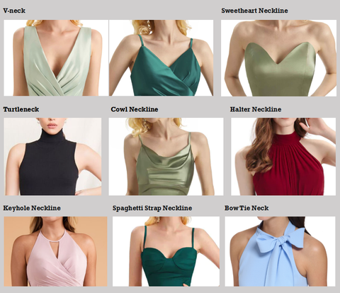 Necklines Suitable for Normal and Wide Rectangle Body Shapes