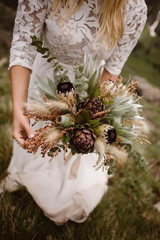 Winter Pinecone Bouquets