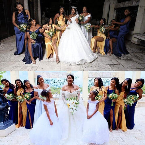 Mismatched Bridesmaid Dresses From Real Weddings