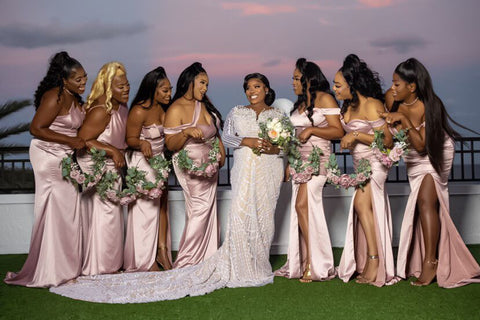 Blush Bridesmaid Dresses From Real Weddings