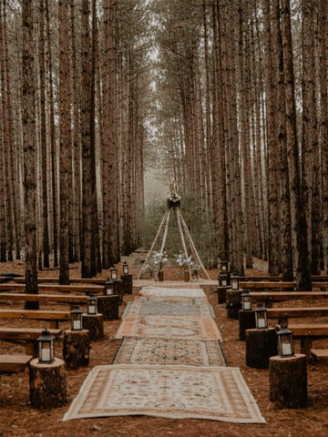 Romantic Boho-Chic Forest Wedding