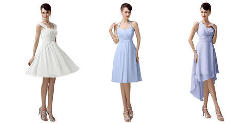 Short and Simple Bridesmaid Dresses