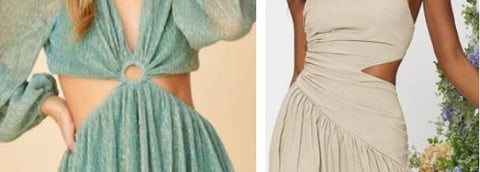 open waist bridesmaid dresses