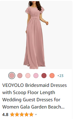 top seller 3: chiffon bridesmaid floor length dress