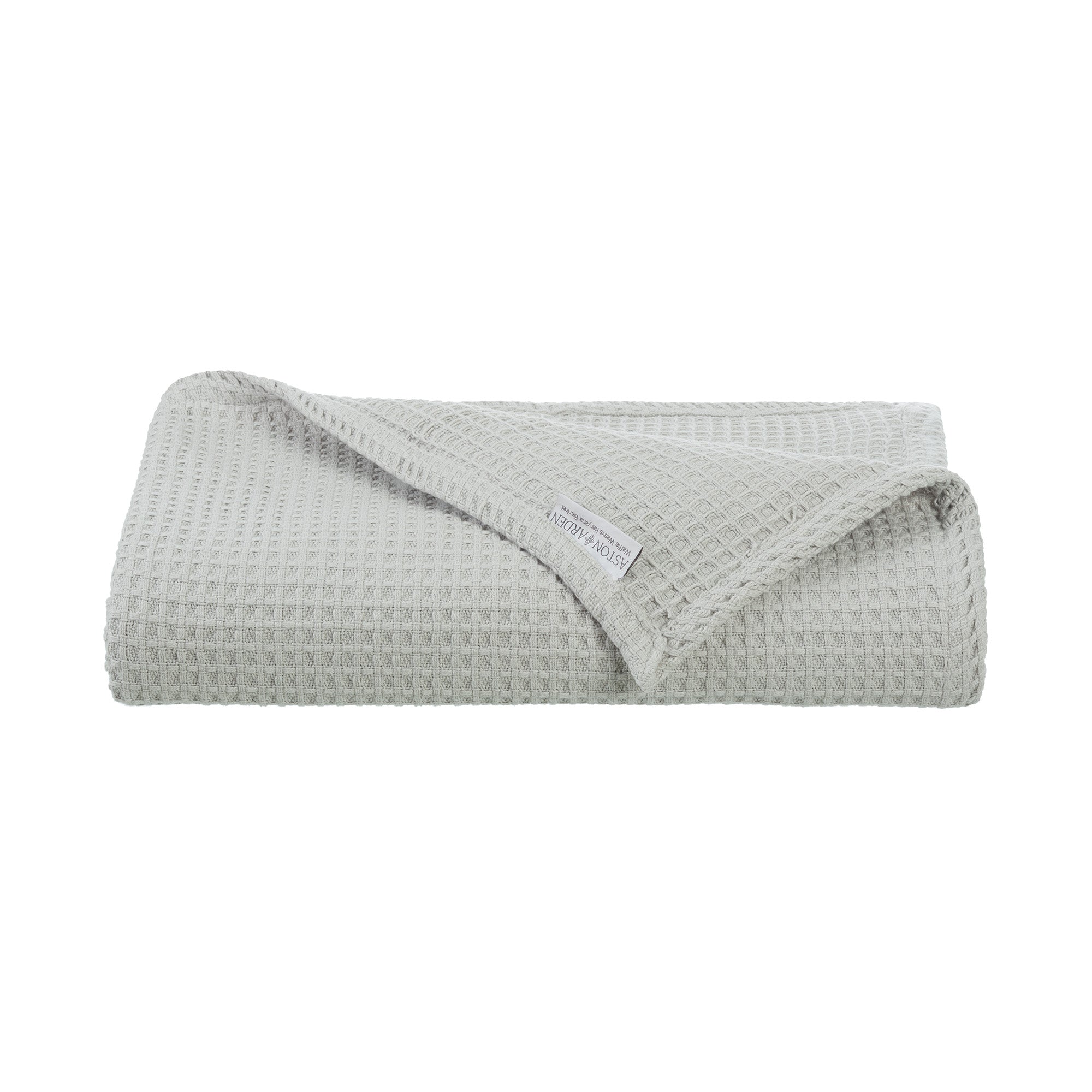 Aston and Arden Luxury Waffle Weave Cotton Bed Blankets, Bed Size Options, Warm Blanket for Bedrooms, Livingrooms, and Travel