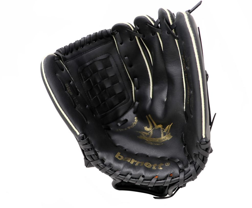 JL-125 Vinyl baseball glove, Outfield, size 12,5, Black