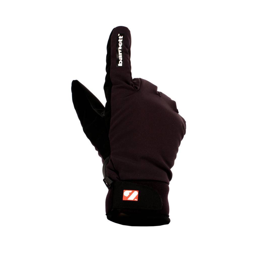 NBG-07 Winter softshell ski gloves, black