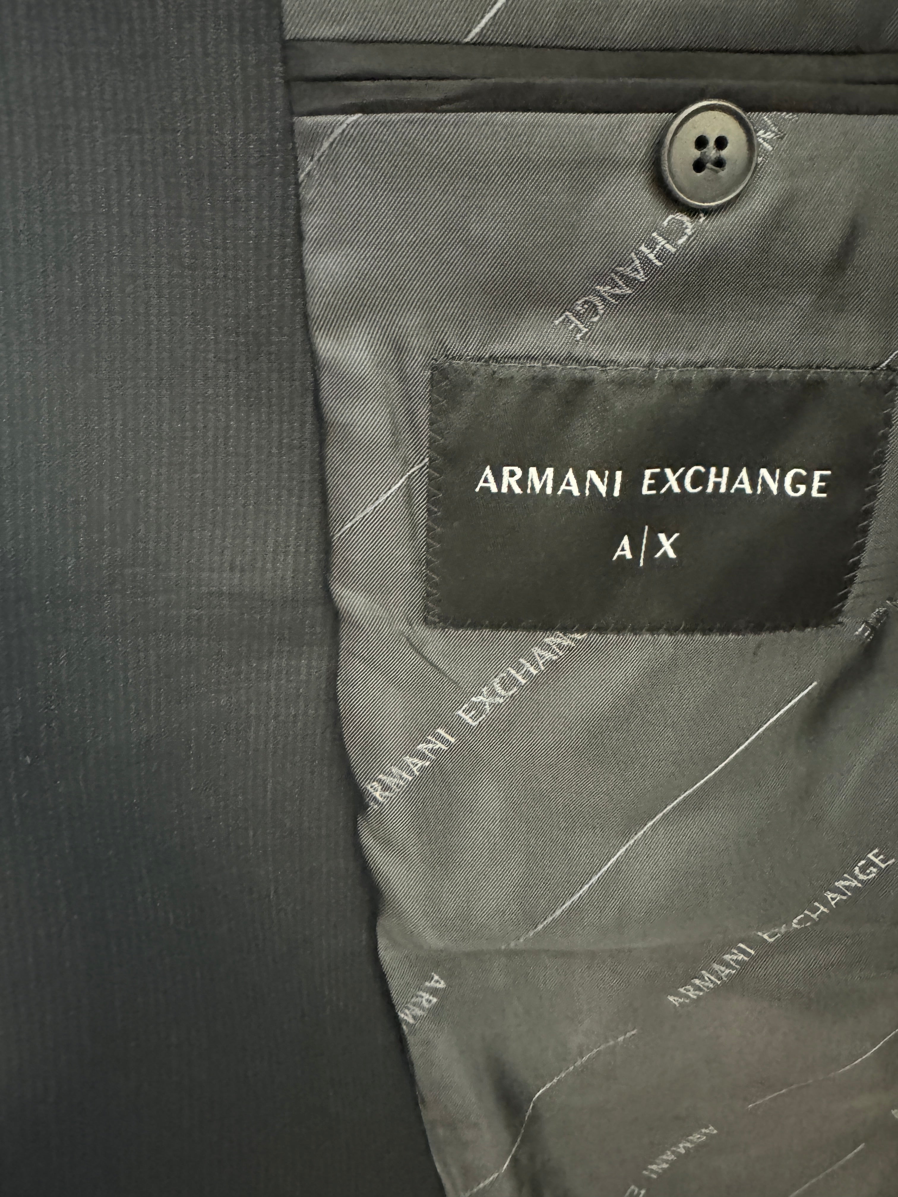 AX Armani Exchange Slim Fit Mens Dark Charcoal 42L Suit Jacket Sport Coat