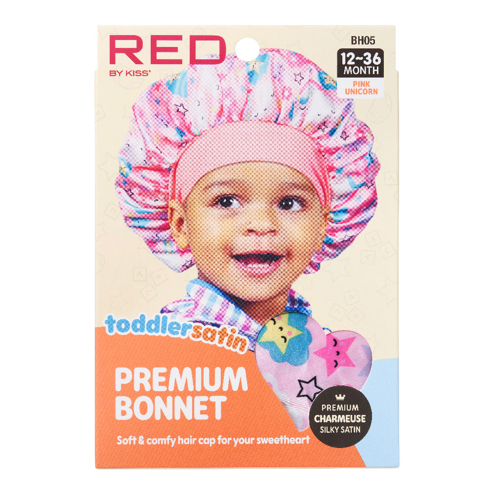 RED BY KISS Toddler Satin Bonnet