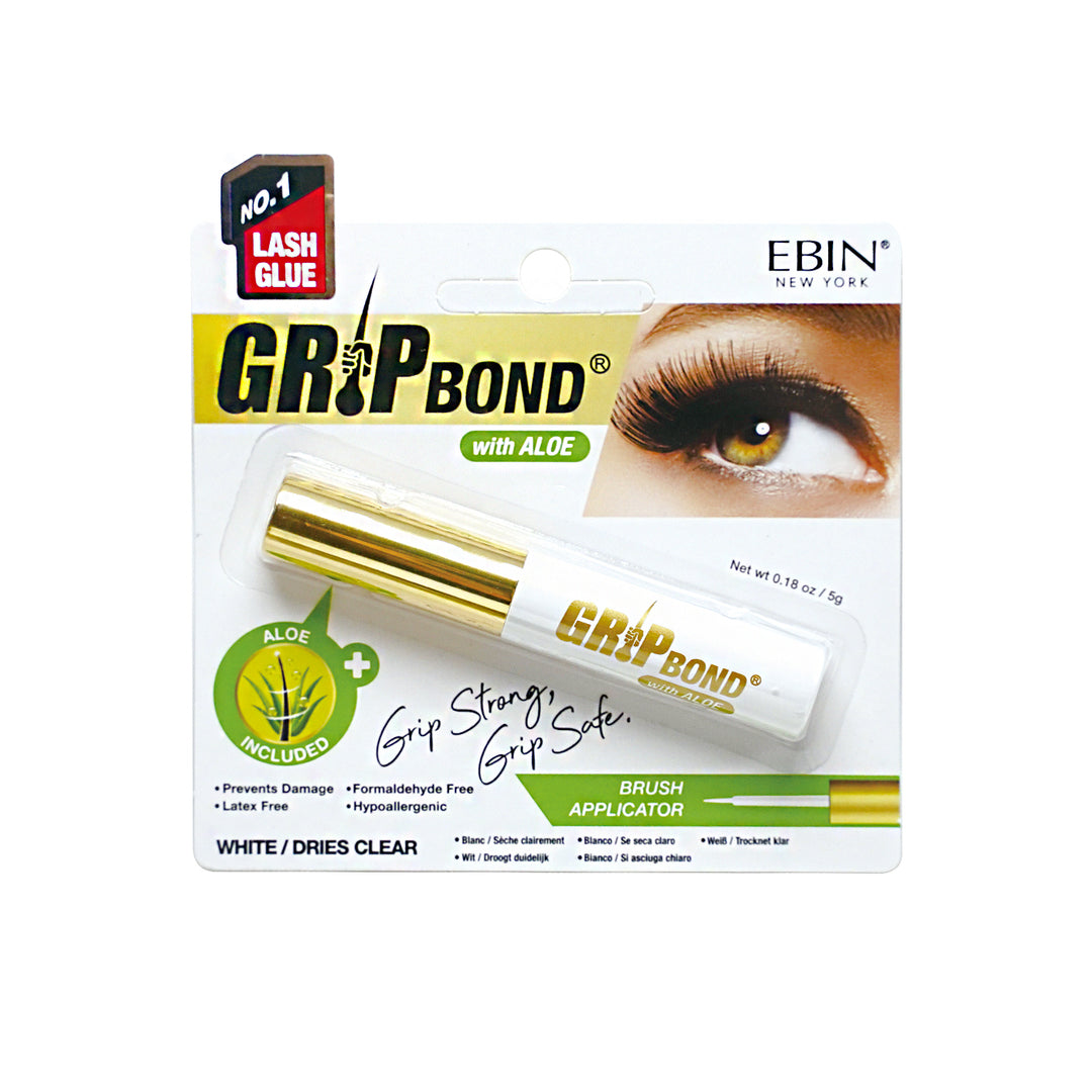 GRIP BOND LASH ADHESIVE WITH ALOE - BRUSH