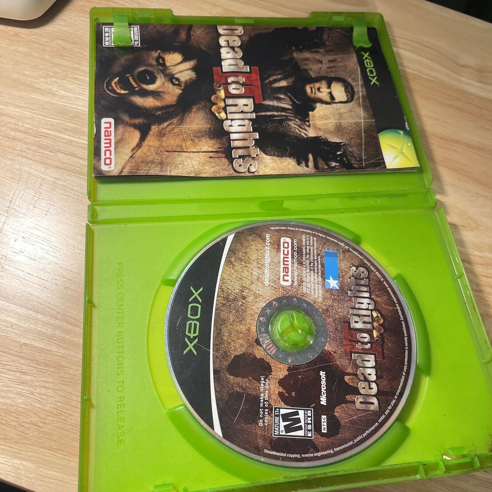 Dead to Rights II (2) (Microsoft Xbox, 2005) Tested & Working