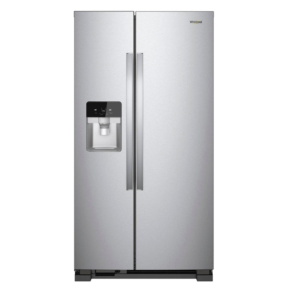 Whirlpool - 21.4 Cu. Ft. Side by Side Refrigerator - Monochromatic Stainless Steel