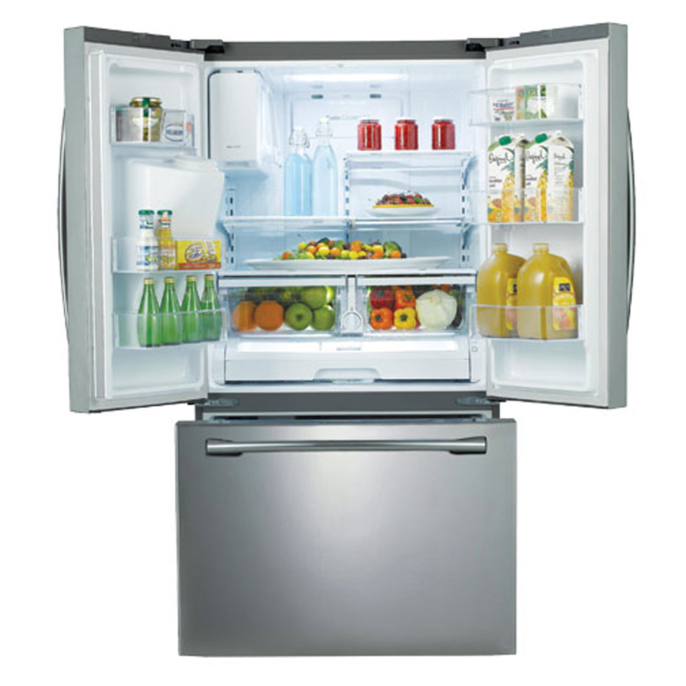 Samsung-25 cu. ft. French Door with External Water & Ice Dispenser, Dual Ice Maker - Stainless steel