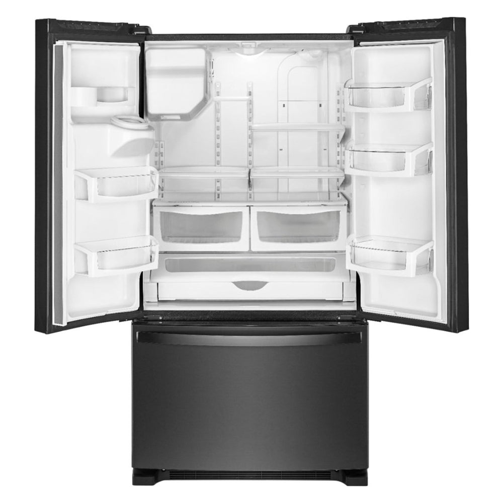 Whirlpool - 24.7 Cu. Ft. French Door Refrigerator - Black stainless steel