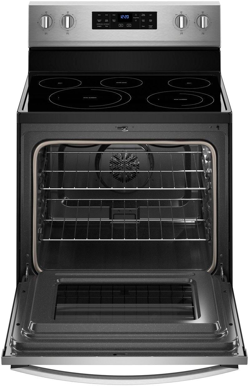 Whirlpool - 5.3 Cu. Ft. Self-Cleaning Freestanding Electric Convection Range - Stainless steel