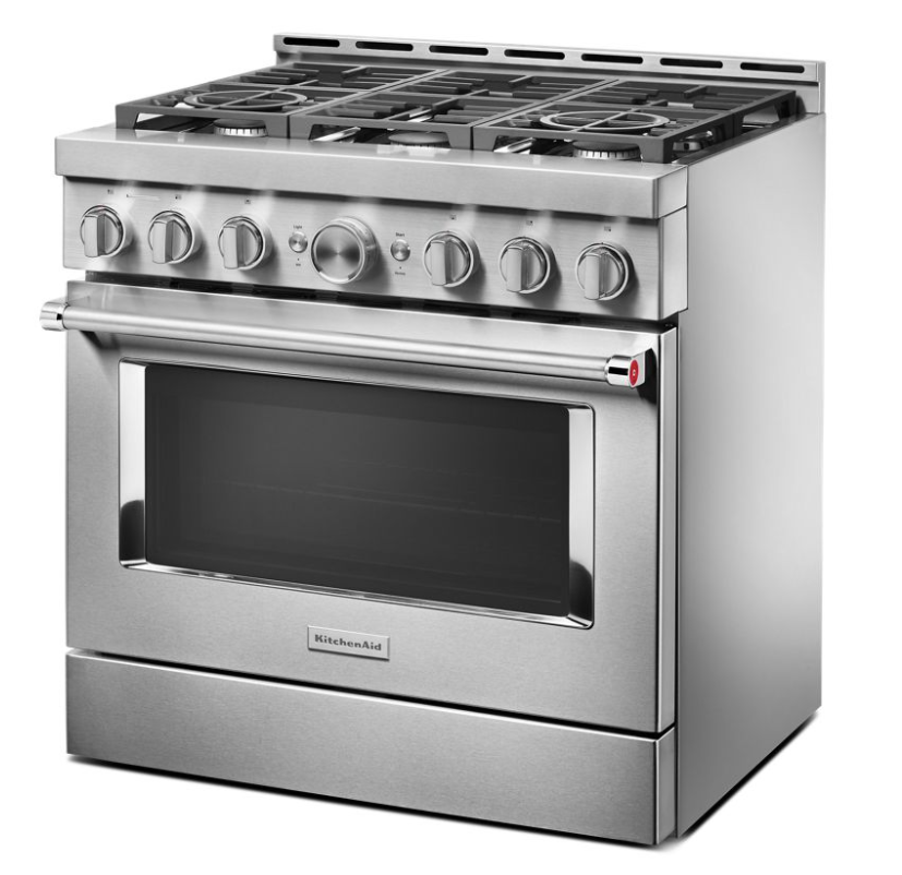 KitchenAid? 36' Smart Commercial-Style Gas Range with 6 Burners