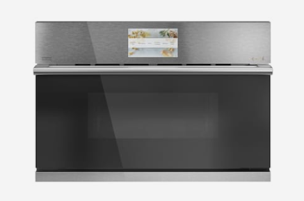 Cafe  Modern Glass 1.7-cu ft 950-Watt Built-In Microwave with Sensor Cooking Controls and Speed Cook (Platinum Glass)