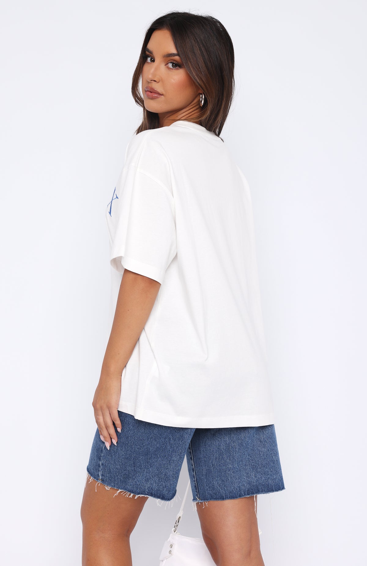 Caught Up On It Oversized Tee White