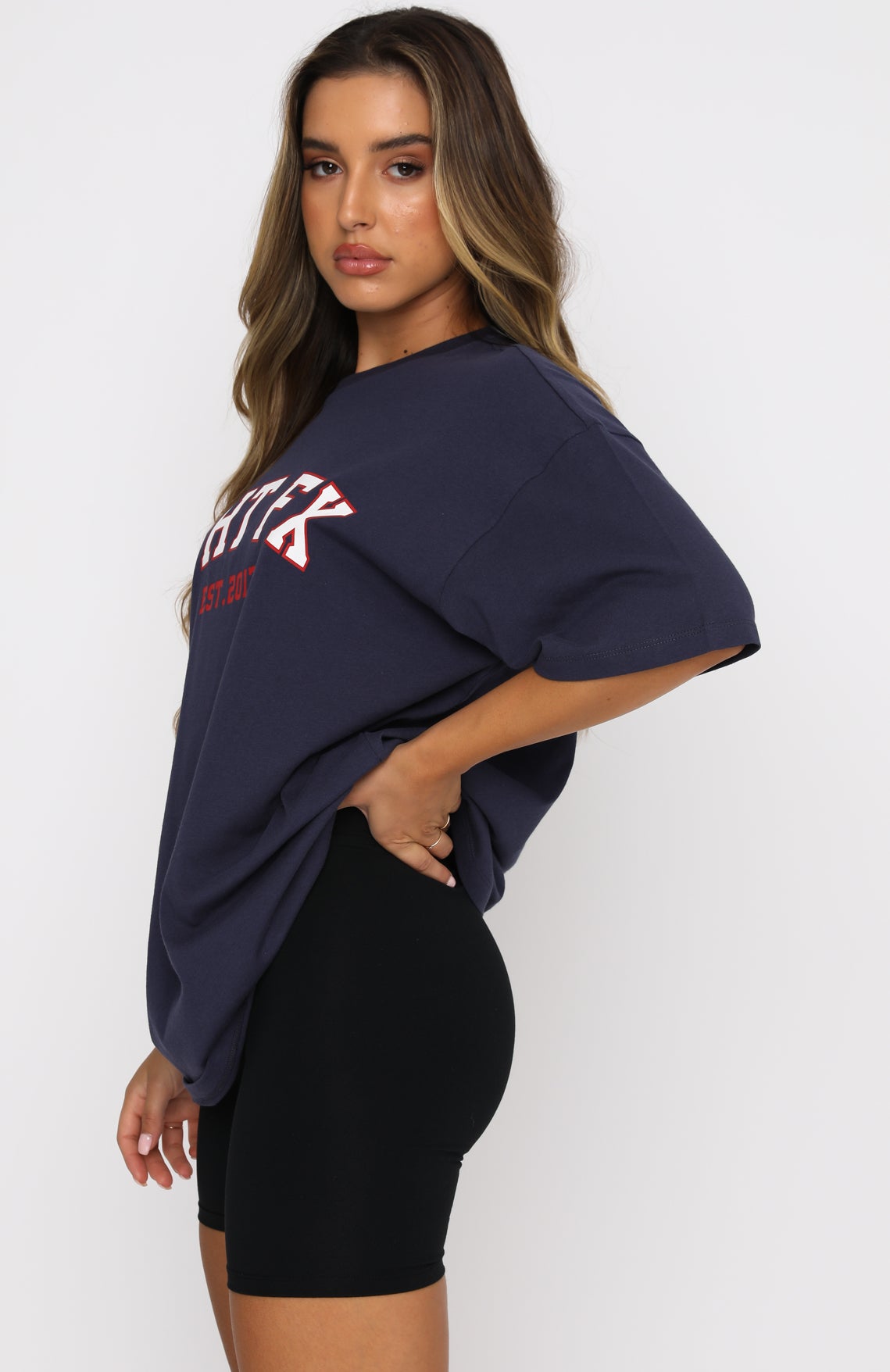 Varsity Tee Dusty Navy