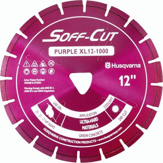 Soff Cut Excel 1000 Series Purple Husqvarna Diamond Blade